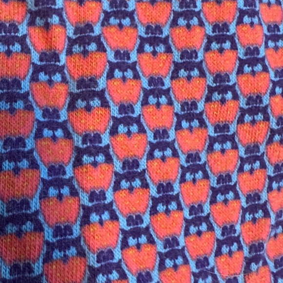 Hanna Andersson Girls Dress 130 (US 8) Purple Pink Owl Print Cotton Drop Waist - Picture 2 of 9